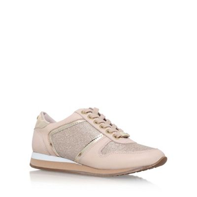 Natural 'Lennie' flat lace up sneakers